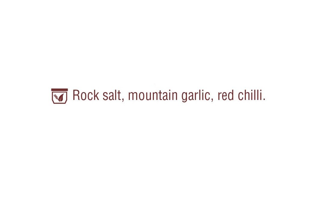 Original Indian Table Himalayan Rock Salt, Garlic   Plastic Bottle  30 grams